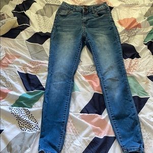 High Waisted Blue Jeans